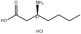 (S)-3-aminoheptanoic acid hydrochloride 结构式
