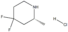 (R)-4,4-二氟-2-甲基哌啶盐酸盐 结构式