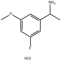 1-(3-Fluoro-5-methoxyphenyl)-ethylamine hydrochloride 结构式
