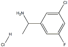 1-(3-Chloro-5-fluorophenyl)ethanamine hydrochloride 结构式