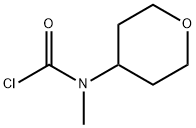 N-甲基-N-(噁烷-4-基)氨基羰基氯化 结构式