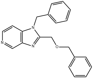 1-苯甲基-2-((苄氧基)甲基)-1H-咪唑并[4,5-C]吡啶 结构式