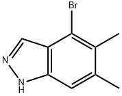 4-溴-5,6-二甲基-1H-吲唑 结构式