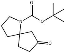 7-氧代-1-氮杂螺[4.4]壬烷-1-羧酸叔丁酯 结构式