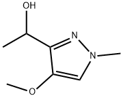 1-(4-甲氧基-1-甲基-1H-吡唑-3-基)乙醇 结构式