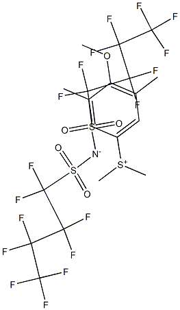 (4-methoxy-3,5-dimethylphenyl)dimethylsulfonium bis((perfluorobutyl)sulfonyl)amide 结构式