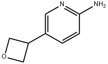 5-(oxetan-3-yl)pyridin-2-amine 结构式