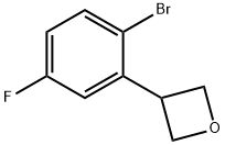 3-(2-bromo-5-fluorophenyl)oxetane 结构式