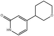 4-(tetrahydro-2H-pyran-3-yl)pyridin-2-ol 结构式