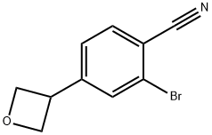 2-bromo-4-(oxetan-3-yl)benzonitrile 结构式