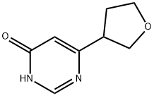6-(tetrahydrofuran-3-yl)pyrimidin-4-ol 结构式