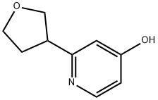 2-(tetrahydrofuran-3-yl)pyridin-4-ol 结构式