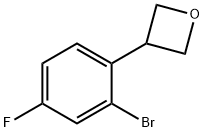 3-(2-bromo-4-fluorophenyl)oxetane 结构式