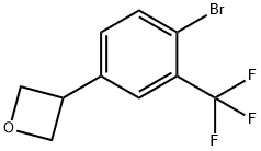 3-(4-bromo-3-(trifluoromethyl)phenyl)oxetane 结构式
