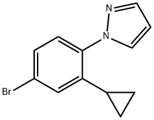 1-(4-bromo-2-cyclopropylphenyl)-1H-pyrazole 结构式