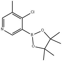 4-CHLORO-5-METHYLPYRIDINE-3-BORONIC ACID PINACOL ESTER 结构式