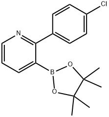 2-(4-Chlorophenyl)pyridine-3-boronic acid pinacol ester 结构式
