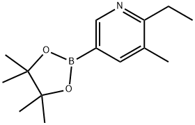 5-Methyl-6-ethylpyridine-3-boronic acid pinacol ester 结构式