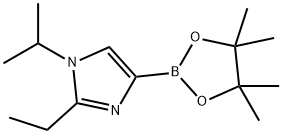 2-ethyl-1-isopropyl-4-(4,4,5,5-tetramethyl-1,3,2-dioxaborolan-2-yl)-1H-imidazole 结构式