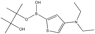 4-(Diethylamino)thiophene-2-boronic acid pinacol ester 结构式