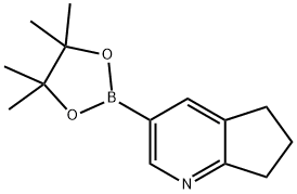 6,7-二氢-5H-2,3-环戊烯并吡啶-3-硼酸频那醇酯 结构式