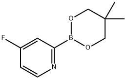 4-Fluoropyridine-2-boronic acid neopentylglycol ester 结构式