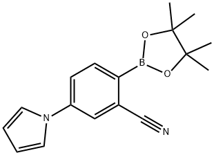 2-Cyano-4-(1H-pyrrol-1-yl)phenylboronic acid pinacol ester 结构式