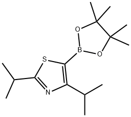 2,4-[di(iso-propyl)]thiazole-5-boronic acid pinacol ester 结构式