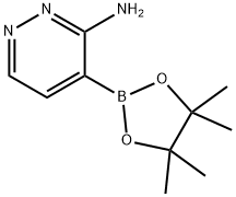 3-Aminopyridazine-4-boronic acid pinacol ester 结构式