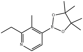 3-Methyl-2-ethylpyridine-4-boronic acid pinacol ester 结构式