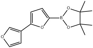 5-(3-Furyl)furan-2-boronic acid pinacol ester 结构式
