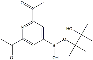 2,6-Di(acetyl)pyridine-4-boronic acid pinacol ester 结构式