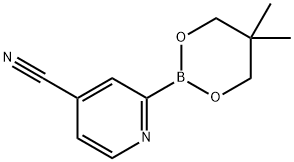 4-Cyanopyridine-2-boronic acid neopentylglycol ester 结构式