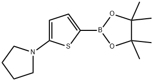 5-(Pyrrolidino)thiophene-2-boronic acid pinacol ester 结构式