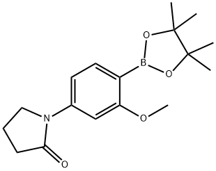 2-Methoxy-4-(pyrrolidinon-1-yl)phenylboronic acid pinacol ester 结构式