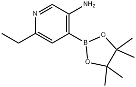 3-Amino-6-ethylpyridine-4-boronic acid pinacol ester 结构式