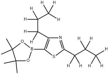 [2,4-Di(n-propyl)-d14]-thiazole-5-boronic acid pinacol ester 结构式