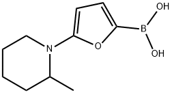 5-(2-Methylpiperidin-1-yl)furan-2-boronic acid 结构式