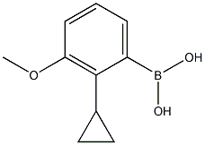 3-METHOXY-2-CYCLOPROPYLPHENYLBORONIC ACID 结构式