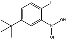 (5-叔丁基-2-氟苯基)硼酸 结构式