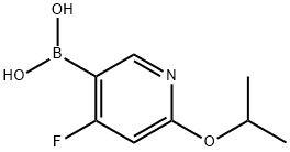 4-Fluoro-2-(iso-propoxy)pyridine-5-boronic acid 结构式