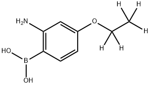 2-Amino-4-(ethoxy-d5)-phenylboronic acid 结构式