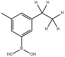 3-Methyl-5-(ethyl-d5)-phenylboronic acid 结构式