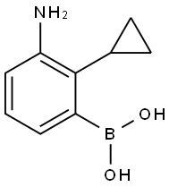 3-Amino-2-cyclopropylphenylboronic acid 结构式