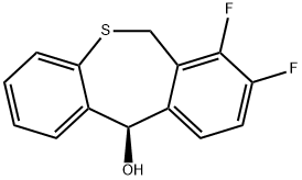 (R)-7,8-二氟-6,11-二氢二苯并[B,E]噻吩-11-醇 结构式