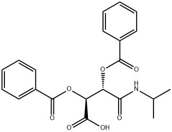 (2S,3S)-2,3-双(苯甲酰氧基)-3-[(丙-2-基)氨基甲酰基]丙酸 结构式