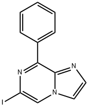 6-碘-8-苯基咪唑并[1,2-A]吡嗪 结构式