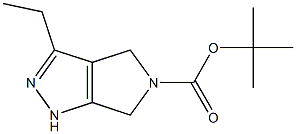3-乙基-4,6-二氢吡咯并[3,4-C]吡唑-5(1H)- 羧酸叔丁酯 结构式