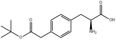 (S)-2-氨基-3-(4-(2-(叔丁氧基)-2-氧代乙基)苯基)丙酸 结构式