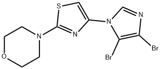 4-(4-(4,5-dibromo-1H-imidazol-1-yl)thiazol-2-yl)morpholine 结构式